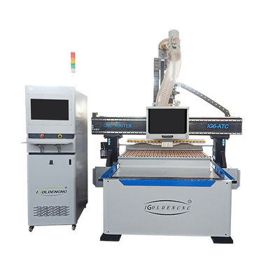 qualidade  Construction works   iGolden Rotary 3D CNC Router Machine 4 Axis Wood ATC 3D Wood Cnc Router Machine fábrica